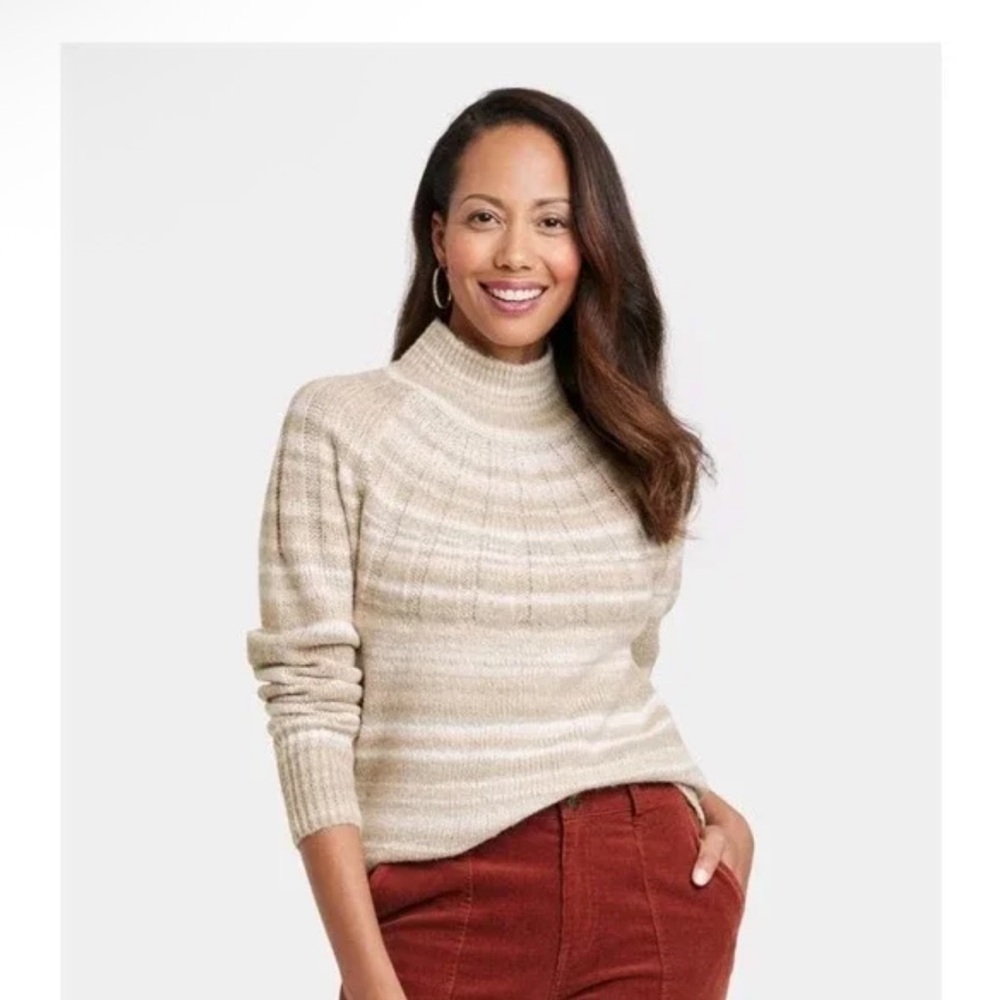 Knox Rose Women's Holiday Pullover Sweater - (Oatmeal, Large)